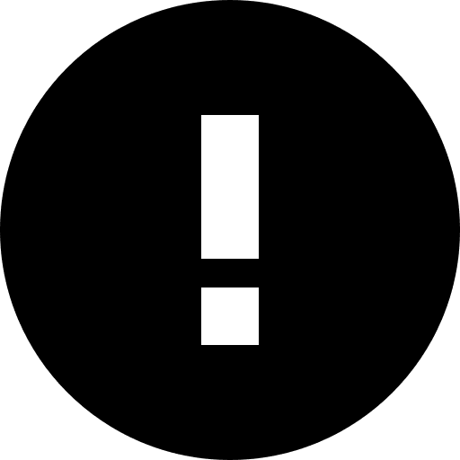 Warning interface issue signs icon