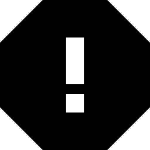 Warning signaling danger warning icon