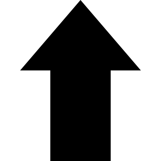 Up arrow direction upload orientation icon