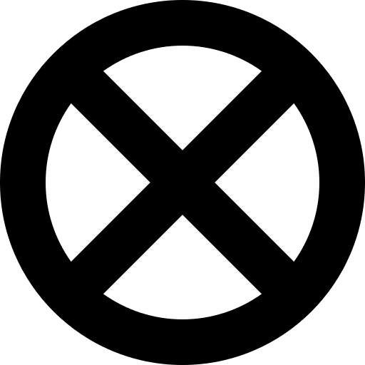 Clear forbidden cross cancel icon