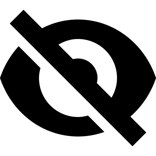 Hide body part multimedia option blind icon