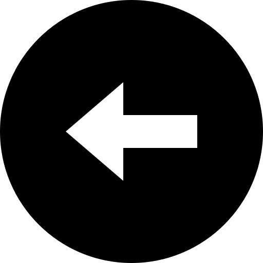 Left arrow previous return back icon