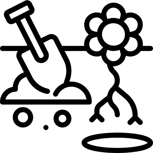 Flower seed farming and gardening nature icon Flower seed farming and gardening nature icon