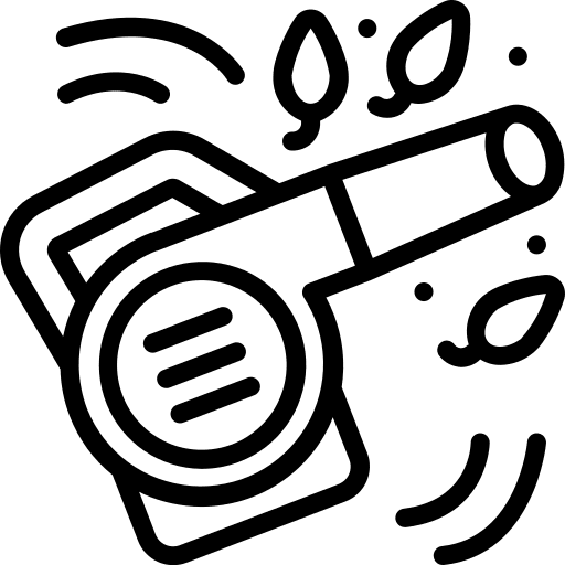 Leaf blower leaves farming electronic icon Leaf blower leaves farming electronic icon