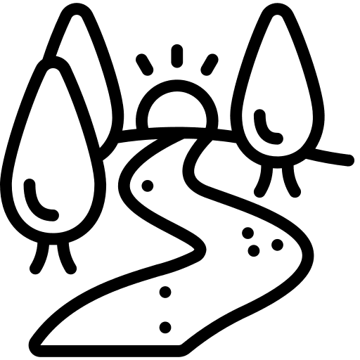 Path hill trail ways icon