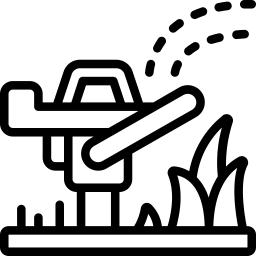 Sprinkler farming and gardening electronics garden icon Sprinkler farming and gardening electronics garden icon