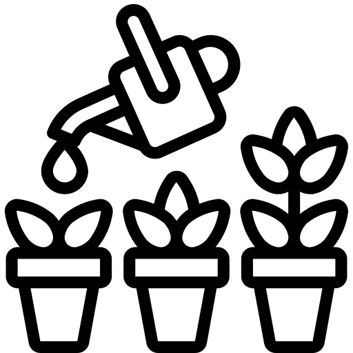 Watering gardening botanic farming and gardening icon Watering gardening botanic farming and gardening icon