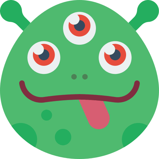 Silly silly emoji beast icon