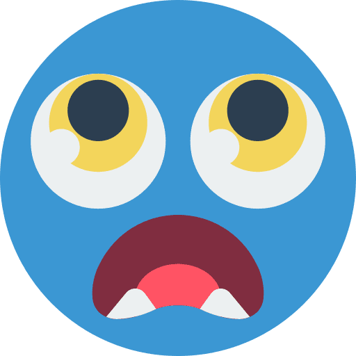 Amazed awe feelings smiley icon