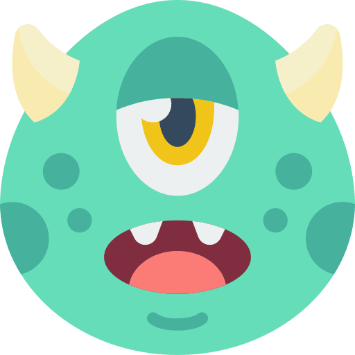 Bored smileys beast monster icon