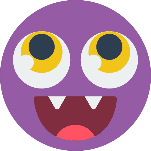 Happy beast smiley excited icon