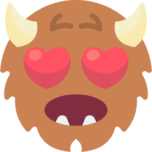 Heart eyes feelings emojis smiley icon