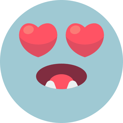 Love heart smileys emoticons icon