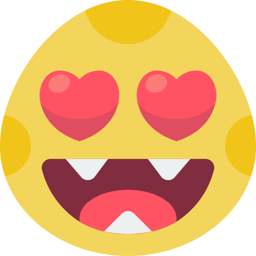 Love monster feelings emojis icon