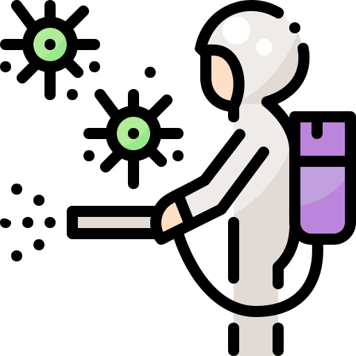 Cleaning spray alcohol covid 19 virus icon