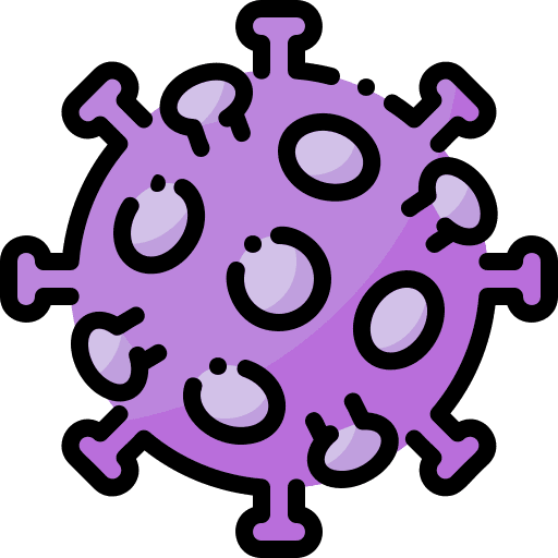 Coronavirus infection spread mold icon