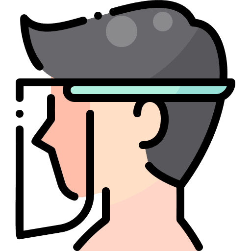 Face transmission healthcare and medical spread icon Face transmission healthcare and medical spread icon