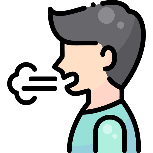 Sneeze pandemic transmission breath icon