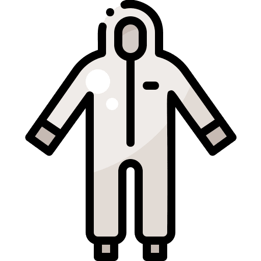 Suit coronavirus spread protective icon Suit coronavirus spread protective icon