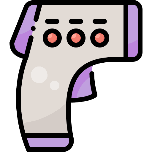 Thermometer thermometer gun virus covid 19 icon Thermometer thermometer gun virus covid 19 icon
