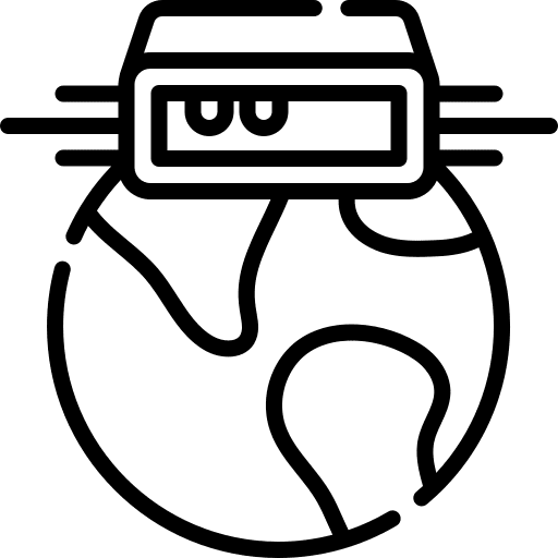 Global global server storage icon Global global server storage icon