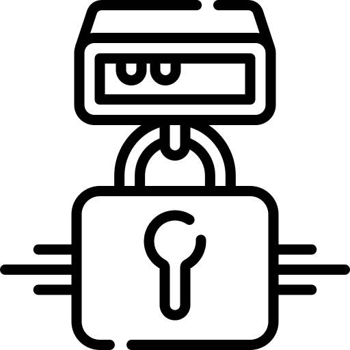 Security computer hosting security icon Security computer hosting security icon