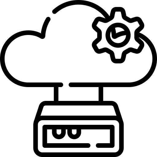 Cloud computing technology ui storage icon Cloud computing technology ui storage icon