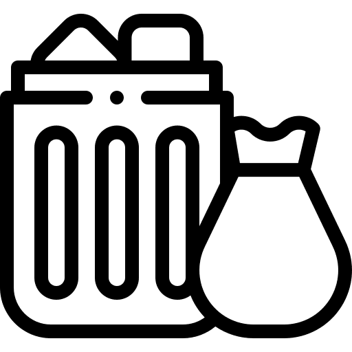 Dump interface trash can recycle bin icon Dump interface trash can recycle bin icon