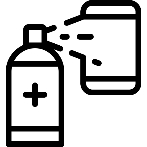 Phone disinfection phone bactericide icon Phone disinfection phone bactericide icon