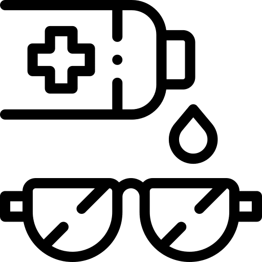 Sunglasses cleaning products disinfectant hygiene icon Sunglasses cleaning products disinfectant hygiene icon