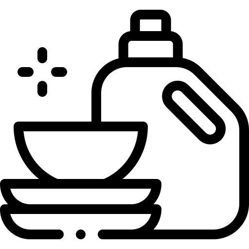 Washing dishes cleaning housekeeping household icon Washing dishes cleaning housekeeping household icon