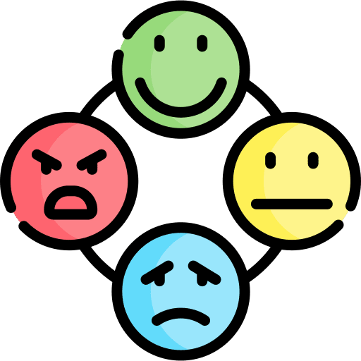 Emotion mood balance angry icon