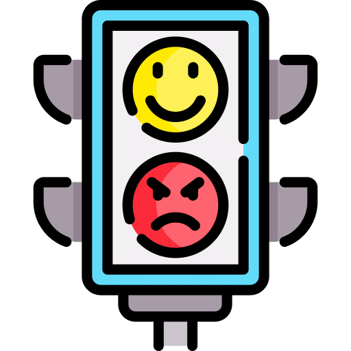 Emotional smileys adaptation management icon Emotional smileys adaptation management icon