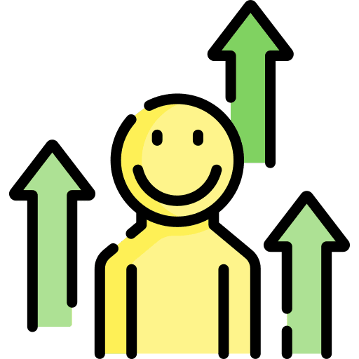 Development people empowerment arrows up icon Development people empowerment arrows up icon