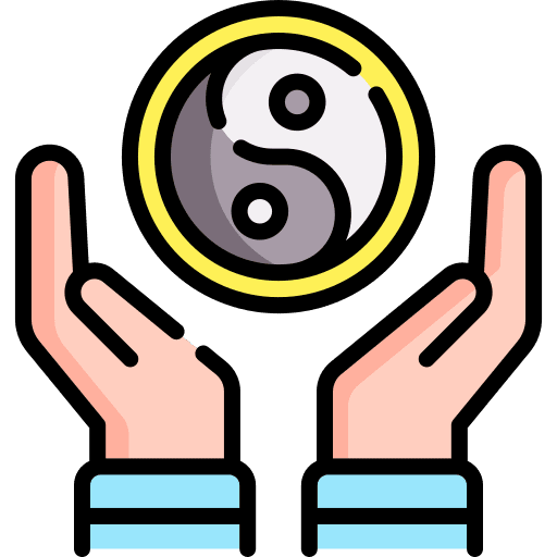 Meditate healthcare and medical wellness balance icon Meditate healthcare and medical wellness balance icon