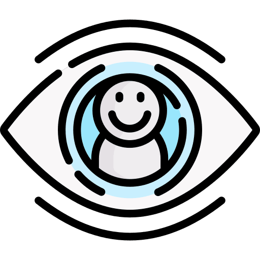 Visualize visible people eye icon Visualize visible people eye icon