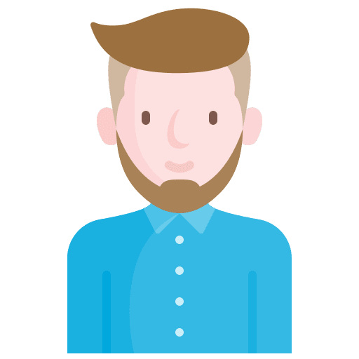 Man hipster man beard icon