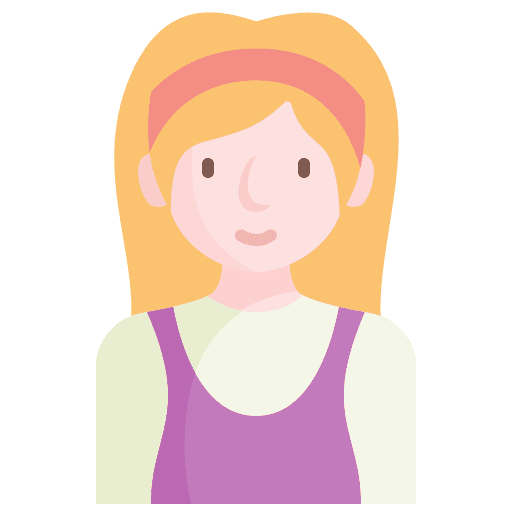 Woman young girl user icon