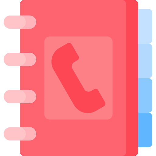 Contact contact vintage contact book icon Contact contact vintage contact book icon