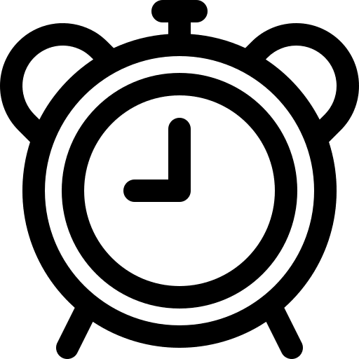 Alarm clock tools and utensils electronics time icon