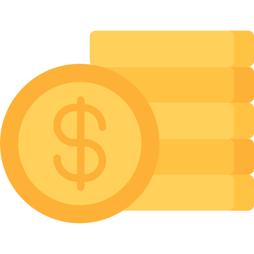 Coins stacks business and finance money icon Coins stacks business and finance money icon