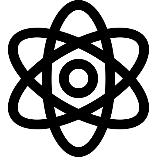 Atom electron science physics icon Atom electron science physics icon