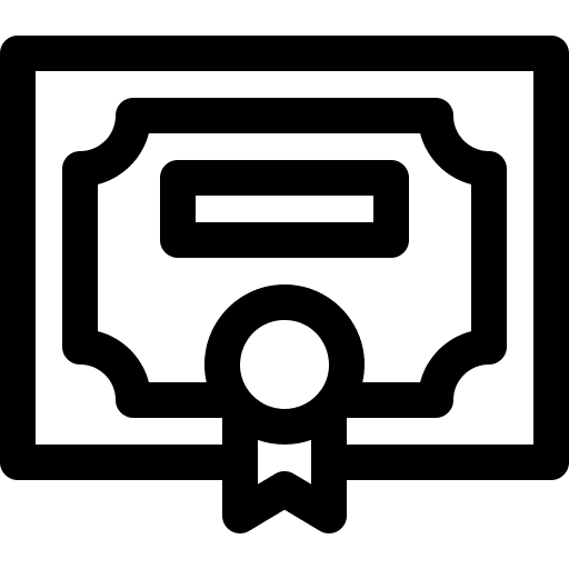 Diploma certification patent files and folders icon Diploma certification patent files and folders icon