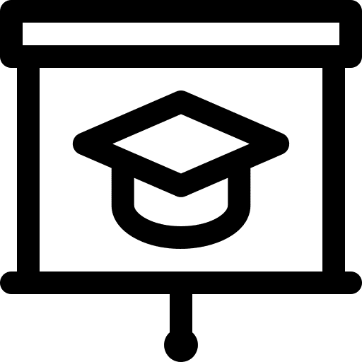 Presentation board school blackboard icon Presentation board school blackboard icon