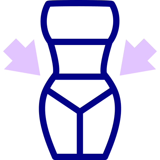 Slim body body healthcare and medical beauty icon