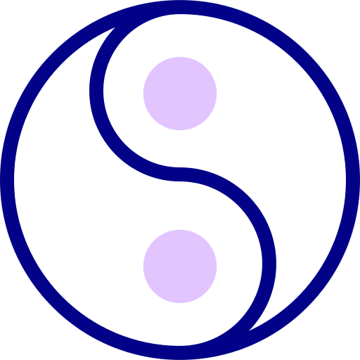 Yin yang oriental taoism yin yang icon