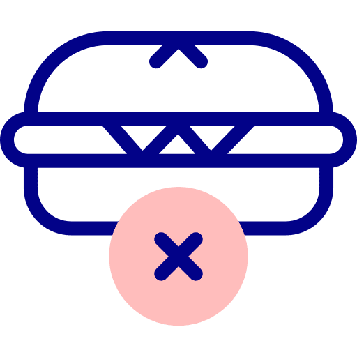 No burger no fast food diet menu icon No burger no fast food diet menu icon