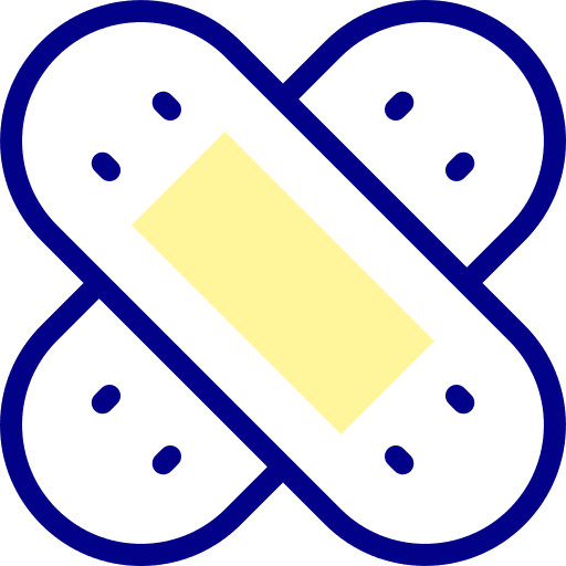 Patch wound healthcare and medical bandage icon Patch wound healthcare and medical bandage icon