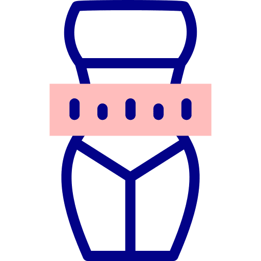Body ruler figure wellness icon Body ruler figure wellness icon