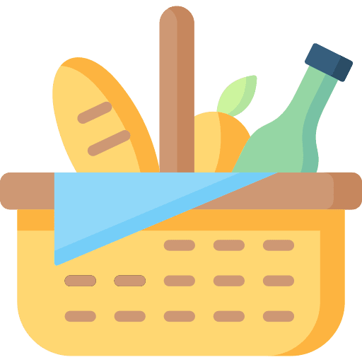 Picnic food picnic fruits icon